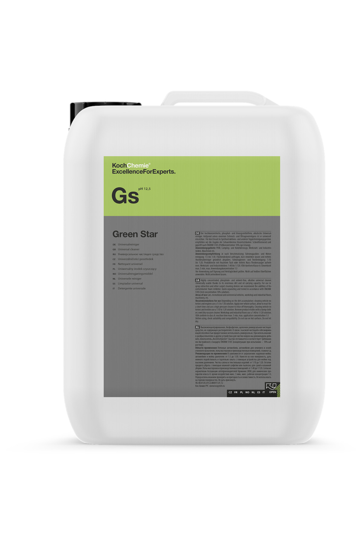 GS Green Star (Evrensel İç ve Dış Genel Temizleyici) 11Lt.