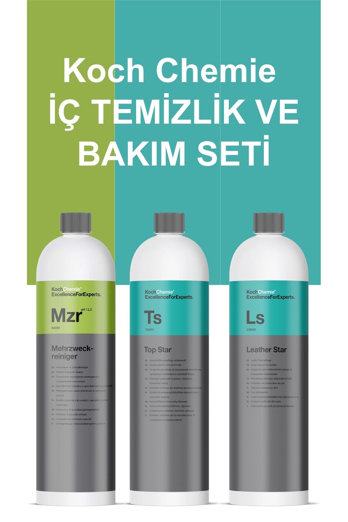 İç Temizlik Ve Bakım Seti ( MZR + TS + LS ) 1 Litre