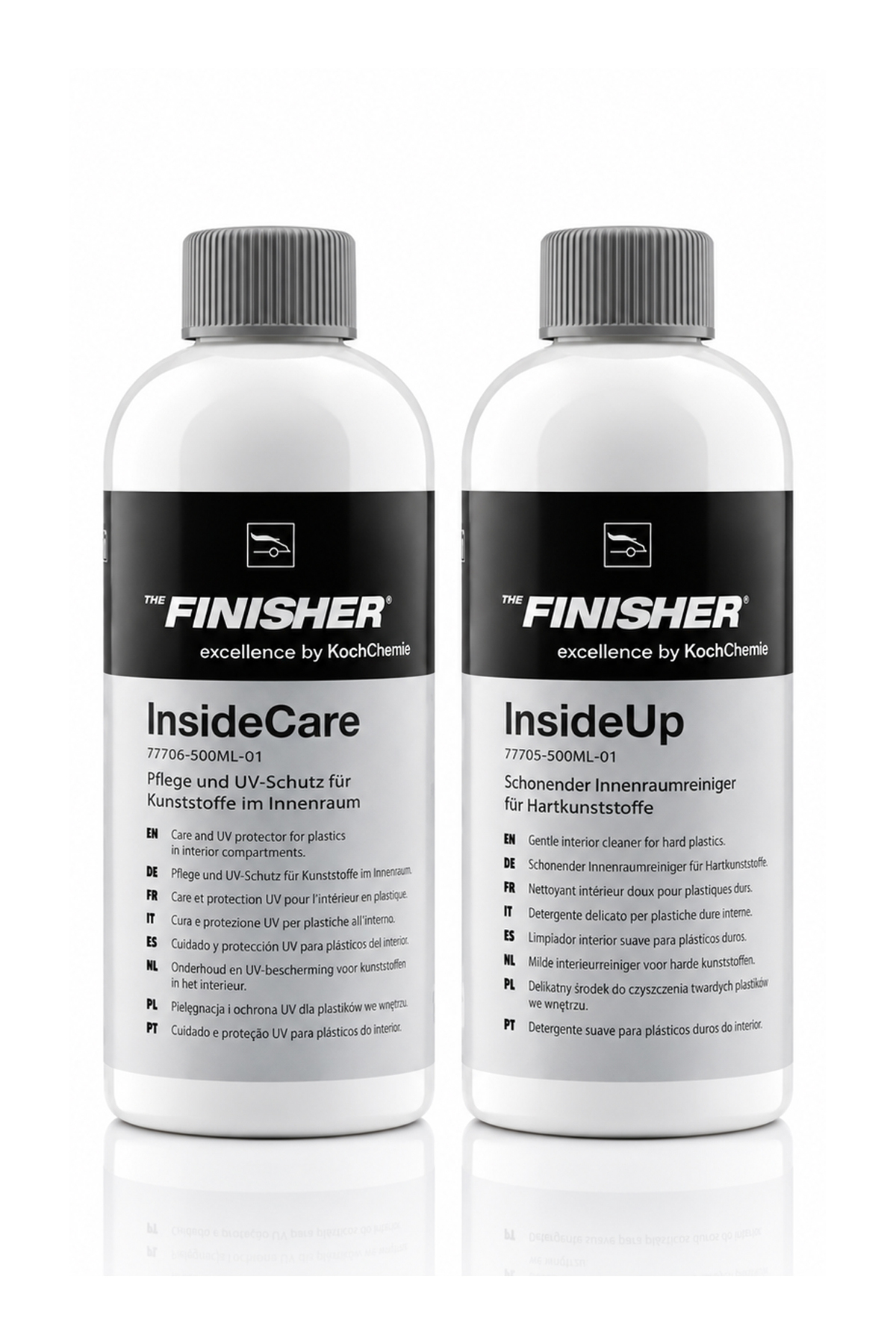 Finisher İç mekan Temizlik ve Plastik Bakım Seti (İnside Care+İnside UP) 500ml.