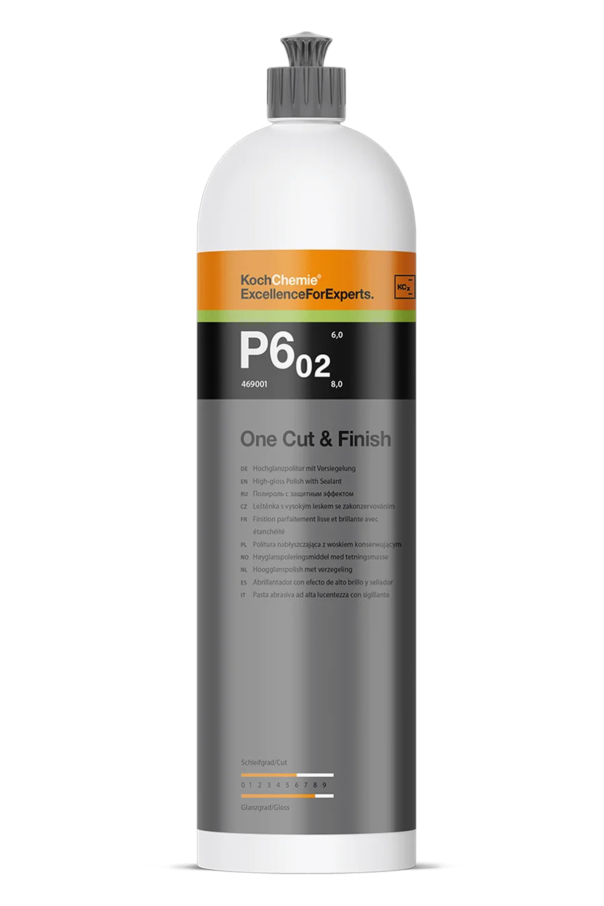 P6.02 One Cut & Finish (Profesyonel Tek Adım Pasta ve Uzun Süreli Koruyucu) 1Lt.